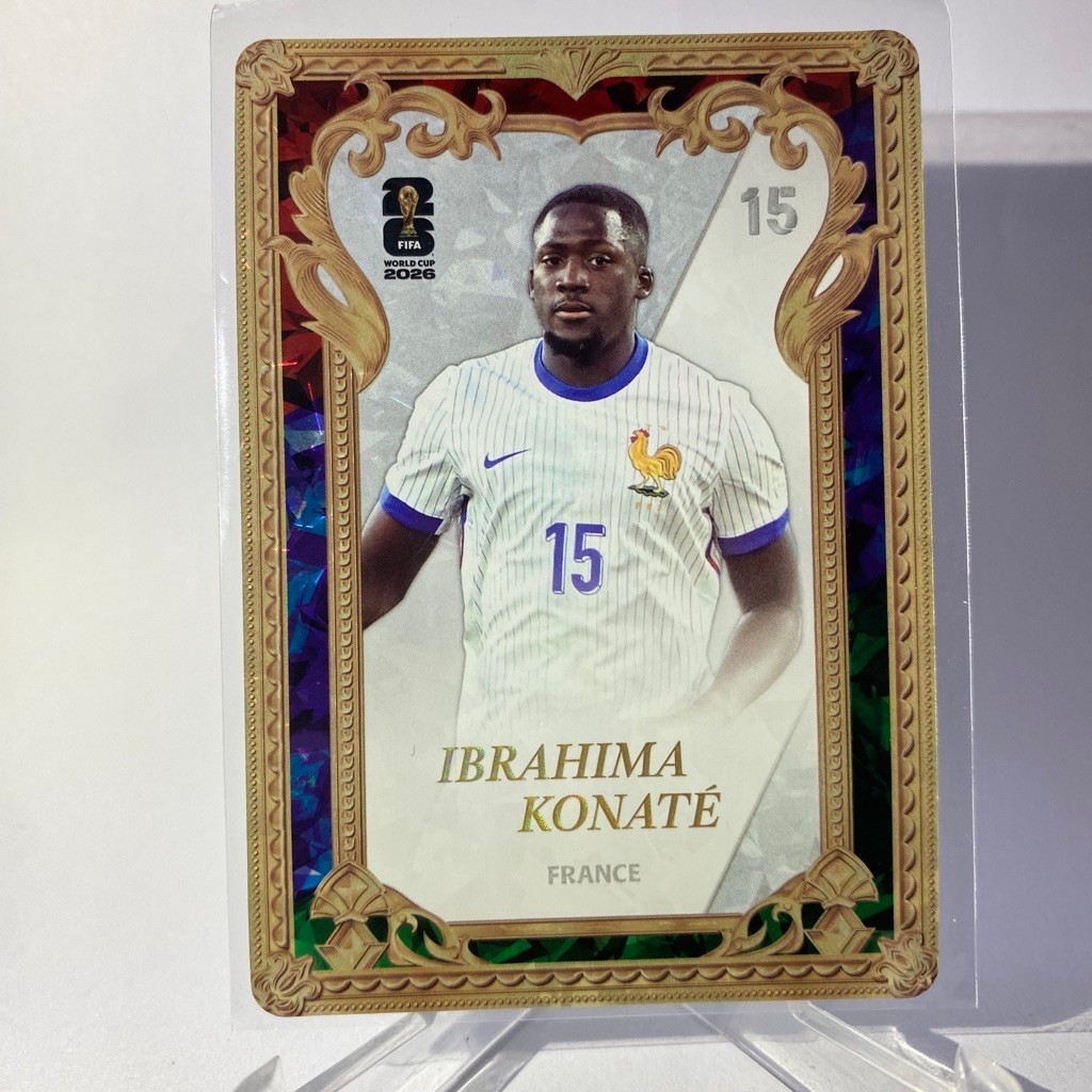 การ์ดนักฟุตบอล IBRAHIMA KONATE, FRANCE, WORLD CUP 2026, PANINI 2026, (การ์ดบาง), No.714