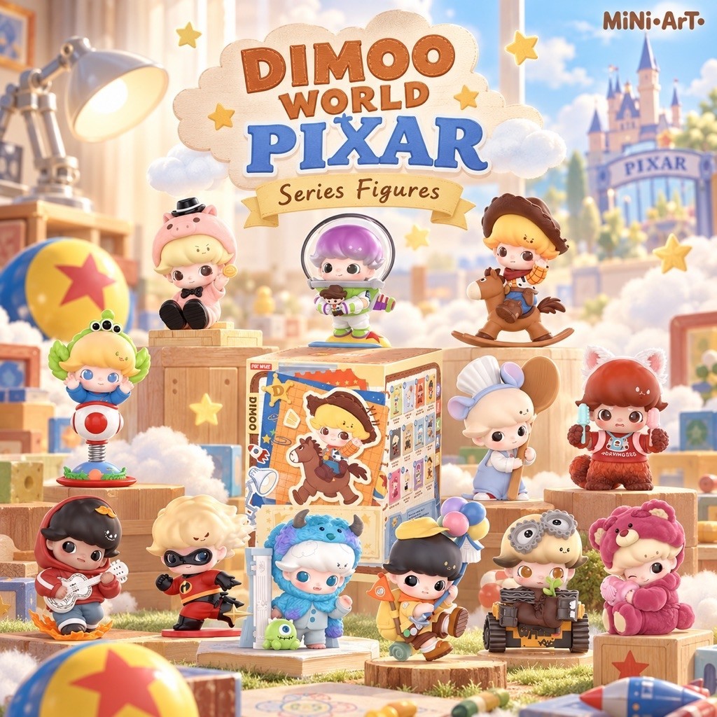 ( พร้อมส่งใน🇹🇭 ) DIMOO WORLD × PIXAR Series Figures