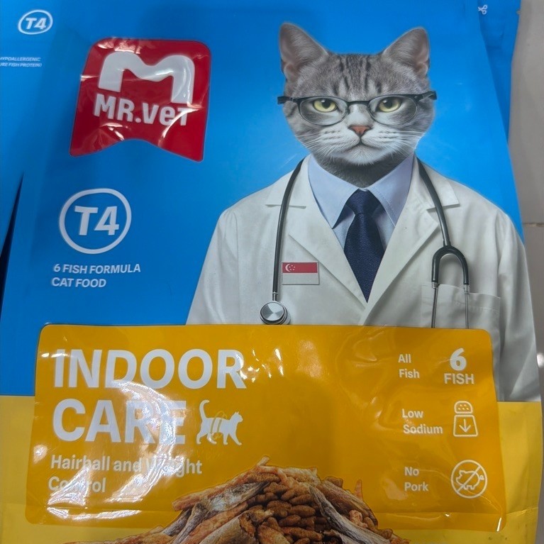 MRVET T4 อาหารเม็ดแมว combo 5 กก. - ลดกลิ่นเหม็น สำหรับแมวในบ้าน
