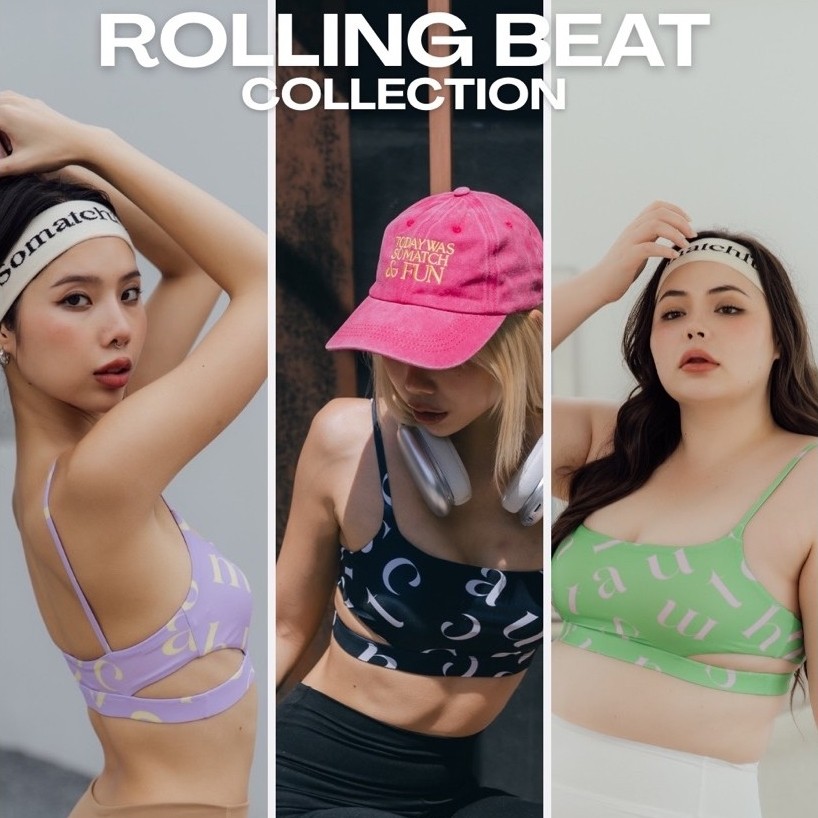 [Somatchfun Official] Rolling Beat Sportbra สปอร์ตบราออกกำลังกาย สปอร์ตบราผู้หญิง active&sportwear