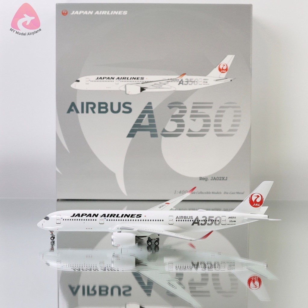 โมเดลเครื่องบิน Japan Airlines A350-900 JA02XJ "Silver Titles" [NG39096] NG Models 1:400 [พร้อมส่ง]