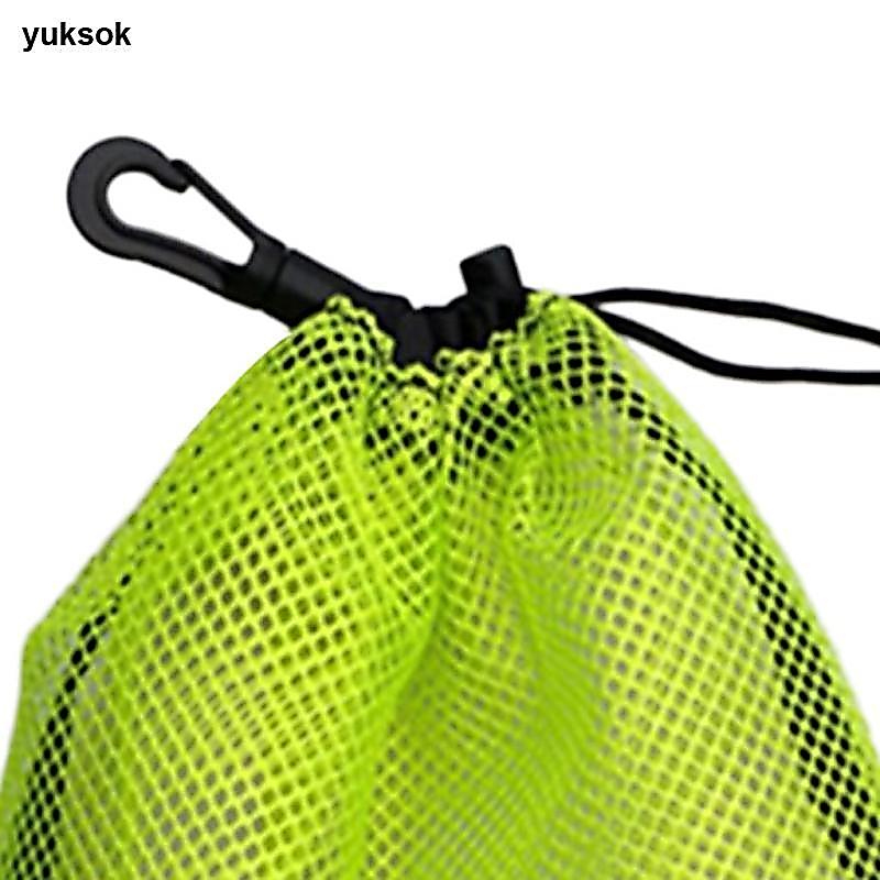 Yuksok กระเป๋าตาข่ายน้ำหนักเบานำลูกบอล ทำจากวัสดุไนลอน ใช้สำหรับกีฬาต่างๆ เช่น กอล์ฟและเทนนิส สามารถใส่ลูกบอลได้มากถึง 30 ลูก มีสายดึงเปิดปิด และมีให้เลือกสี — صورة 5