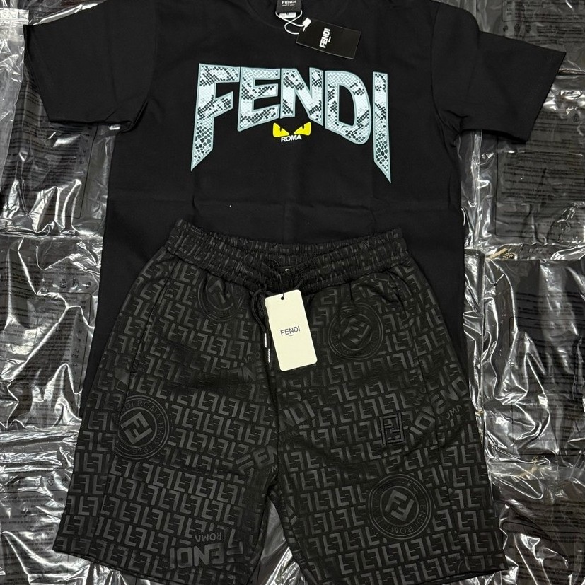 ชุดเช็ทกางเกงขาสั้นM-3XLเสื้อแขนสั้น Fอก44-46