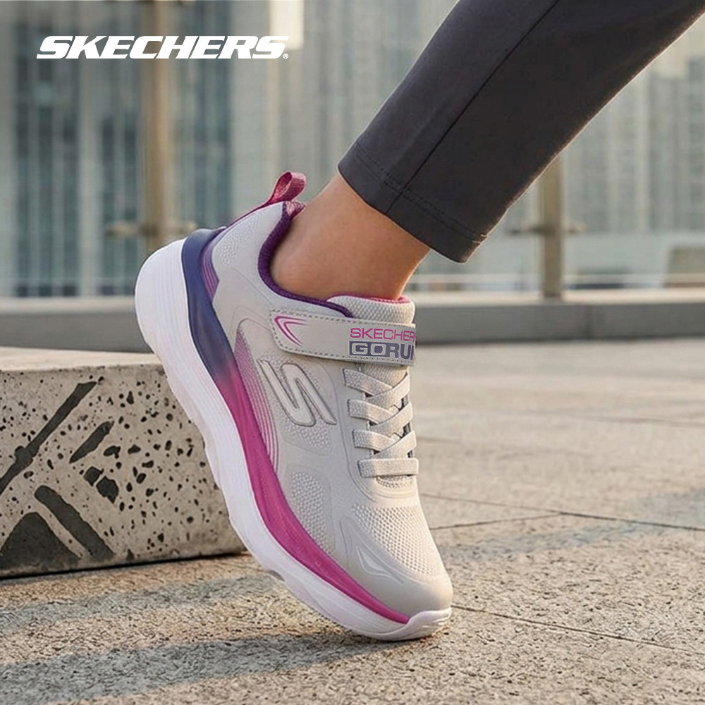Skechers حذاء بنات Max Run — رمادي
