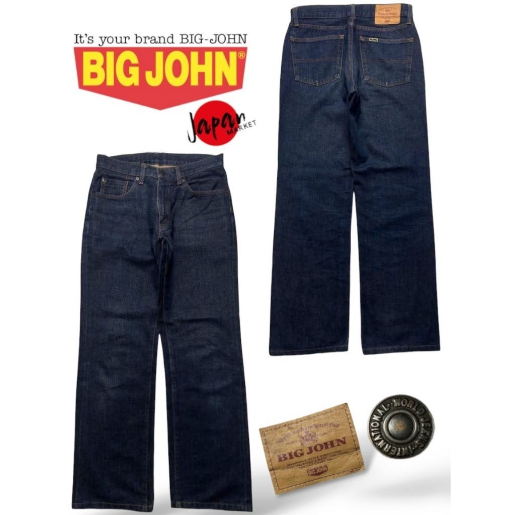 Quần jeans thương hiệu: BIG JOHN, vòng eo 30