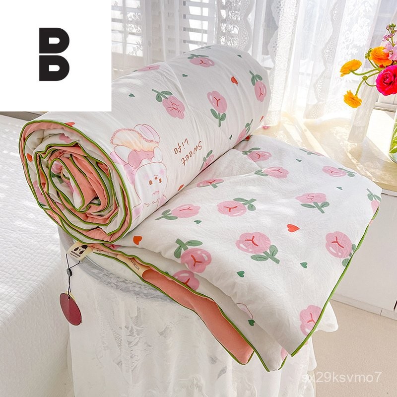 ผ้านวมถั่วเหลือง ระบายร้อน3X ผ้านวมเย็นลด5°C ผ้านวมเด็กHypoallergenic ผ้านวมโรงแรมรับประกัน3ปี