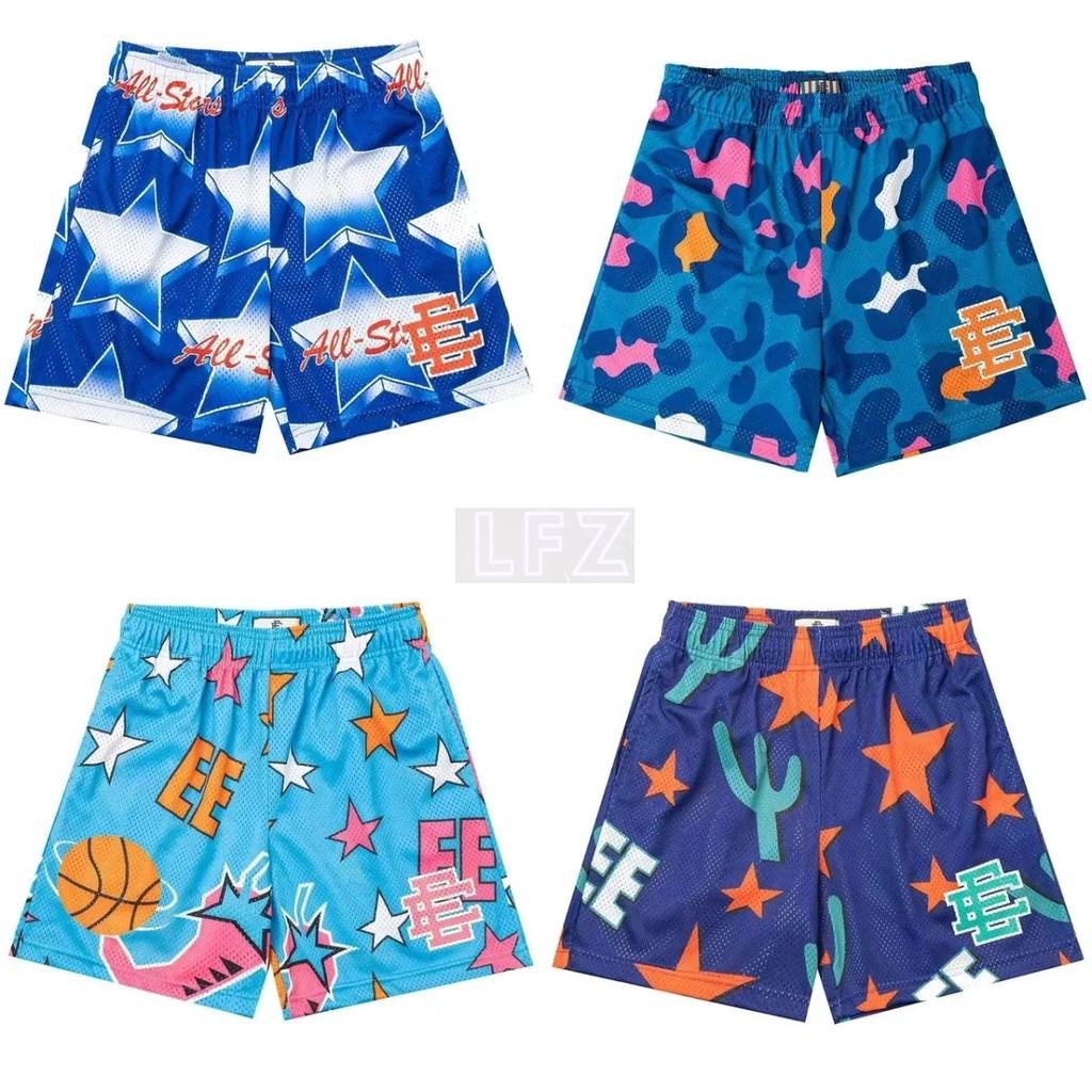 Eric Emanuel EE Basic Shorts กางเกงขาสั้นลําลองผู้ชายใหม่กางเกงกีฬาออกกําลังกายฤดูร้อนยิมออกกําลังกา