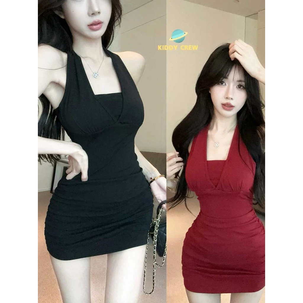 ชุดเดรสรัดรูป สไตล์เรียบหรู ดีไซน์เปิดหลัง สวยสง่า
