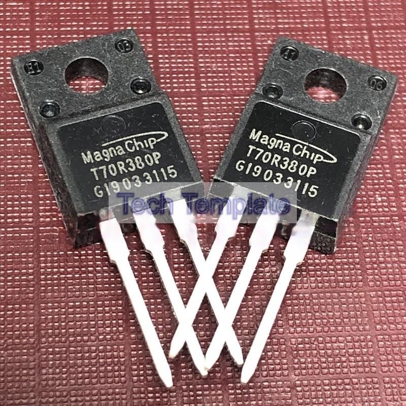 ((1 ชิ้น) ชิ้นส่วนอิเล็กทรอนิกส์ T70R380P MMFT70R380P คลังสินค้าพร้อม TO-220F 750V 11A MOS Field Eff