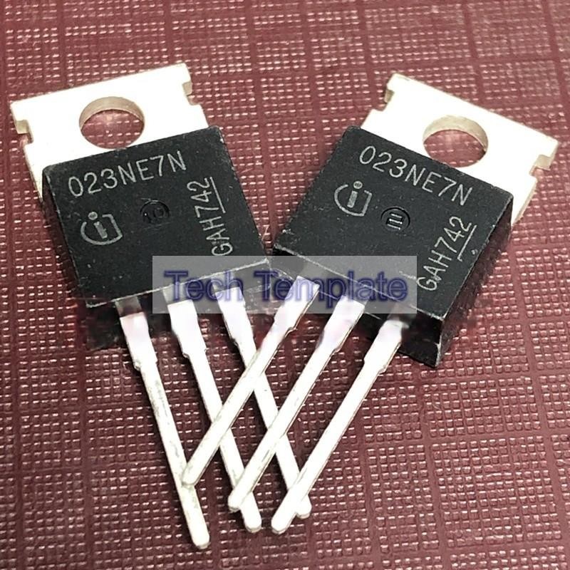 ((1 ชิ้น) ชิ้นส่วนอิเล็กทรอนิกส์ IPP023NE7N3G 023NE7N คลังสินค้าพร้อม TO-220 75V120A MOS Field Effec