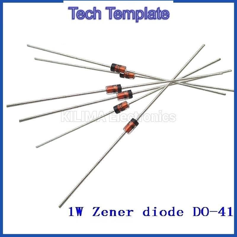 ซีเนอร์ไดโอด 1N4728-1N4748 3.3V-22V DO-41 1W 1N4729 1N4730 1N4731 1N4732 1N4733 1N4734 1N4735 1N4744