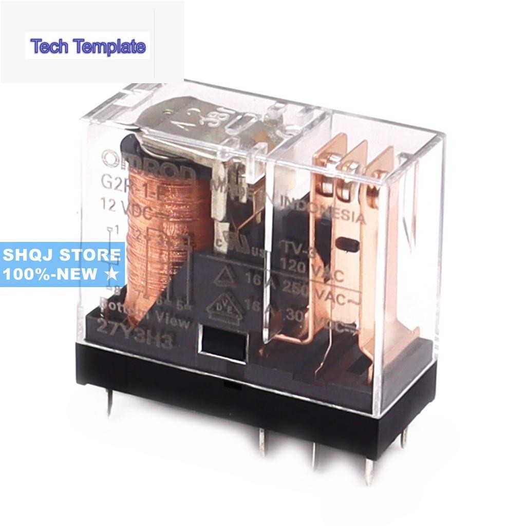Shqj STORE 100%-ใหม่ 1PCS G2R-1-E 12VDC G2R-1 G2R-2 G2R-1A-E 24VDC 110VAC 230VAC G2R SERIES RELAY เด