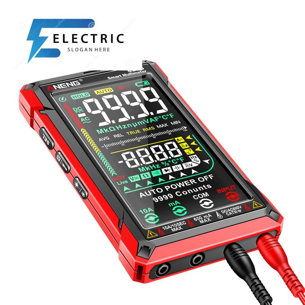 Diymore ANENG 622A 622B เครื่องทดสอบมัลติมิเตอร์ดิจิทัล แบบสัมผัส ช่วงอัตโนมัติ 9999 โวลต์มิเตอร์ แบ