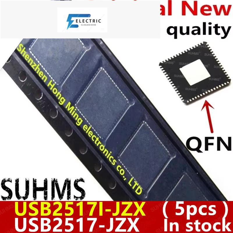 ((5 ชิ้น) 100% ใหม่ USB2517-JZX USB2517I-JZX USB2517 JZX USB2517I JZX QFN-64