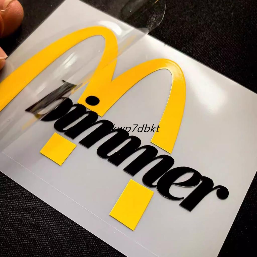 M yellow letter sticker, bimmer car sticker, BMW car shell decorative sticker