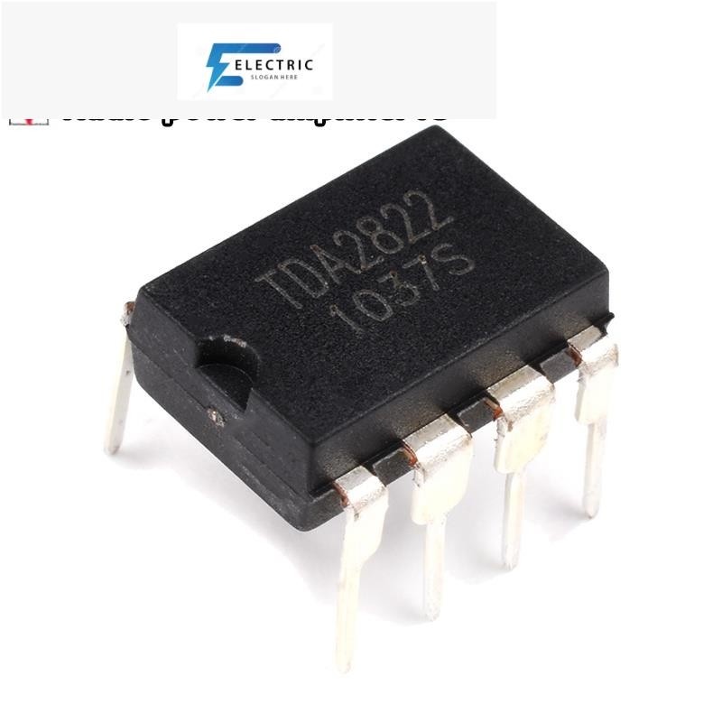 10PCS TDA2822M TDA2822 เครื่องขยายเสียง IC in-line DIP-8 ชิป IC