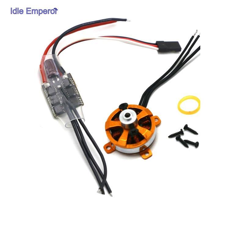 มอเตอร์ไมโครไร้แปรงถ่าน XXD 2205 A2205 7.6A 1400KV 1600KV SP พร้อมเมาท์ และ 10A ESC สําหรับเครื่องบิ