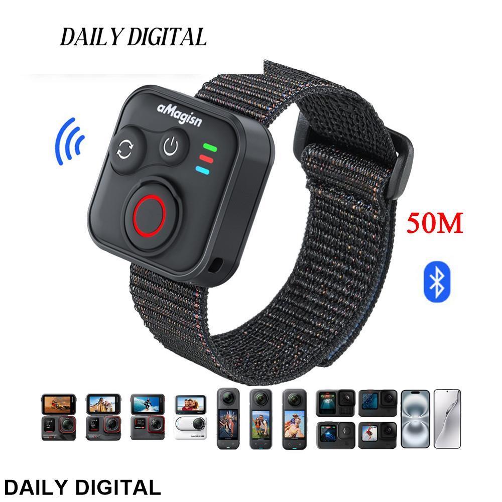 รีโมทคอนโทรลบลูทูธเหมาะสําหรับ lnsta360/GoPro Start/Stop สมาร์ทรีโมทคอนโทรล X5/4/AcePro2/GOPR13/12 บ