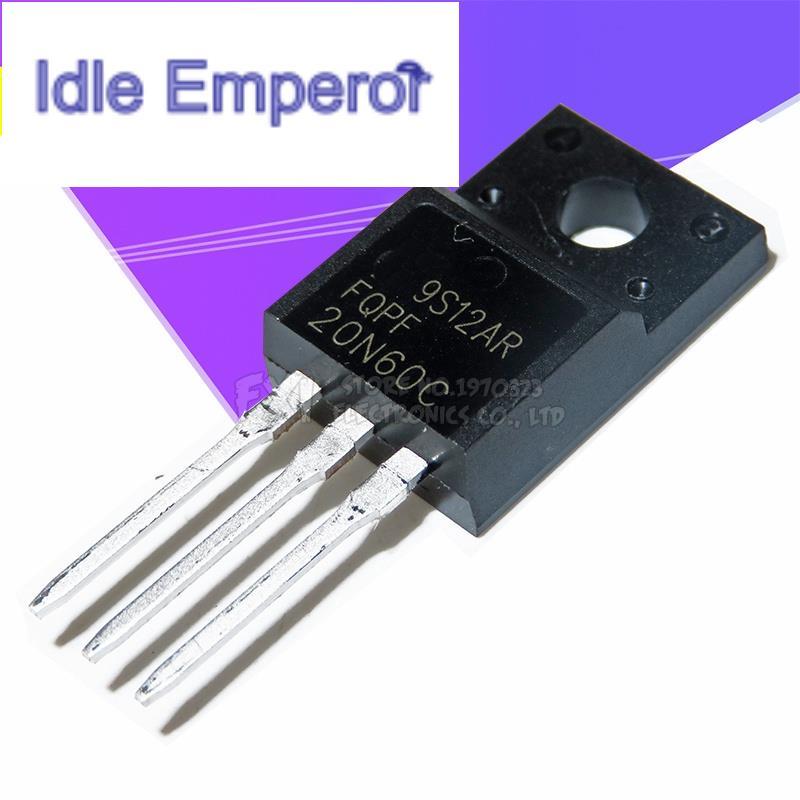 มอสเฟต FQPF20N60 20N60 20N60C FQPF2060C FQPF20N60C TO-220 TO220 10 ชิ้น