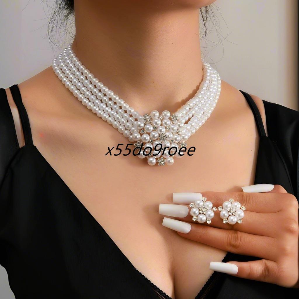 ผู้หญิงทุกวัน Jewellery ชุดสร้อยคอมุกต่างหูชุดงานแต่งงาน Jewellery ชุด Jewellery