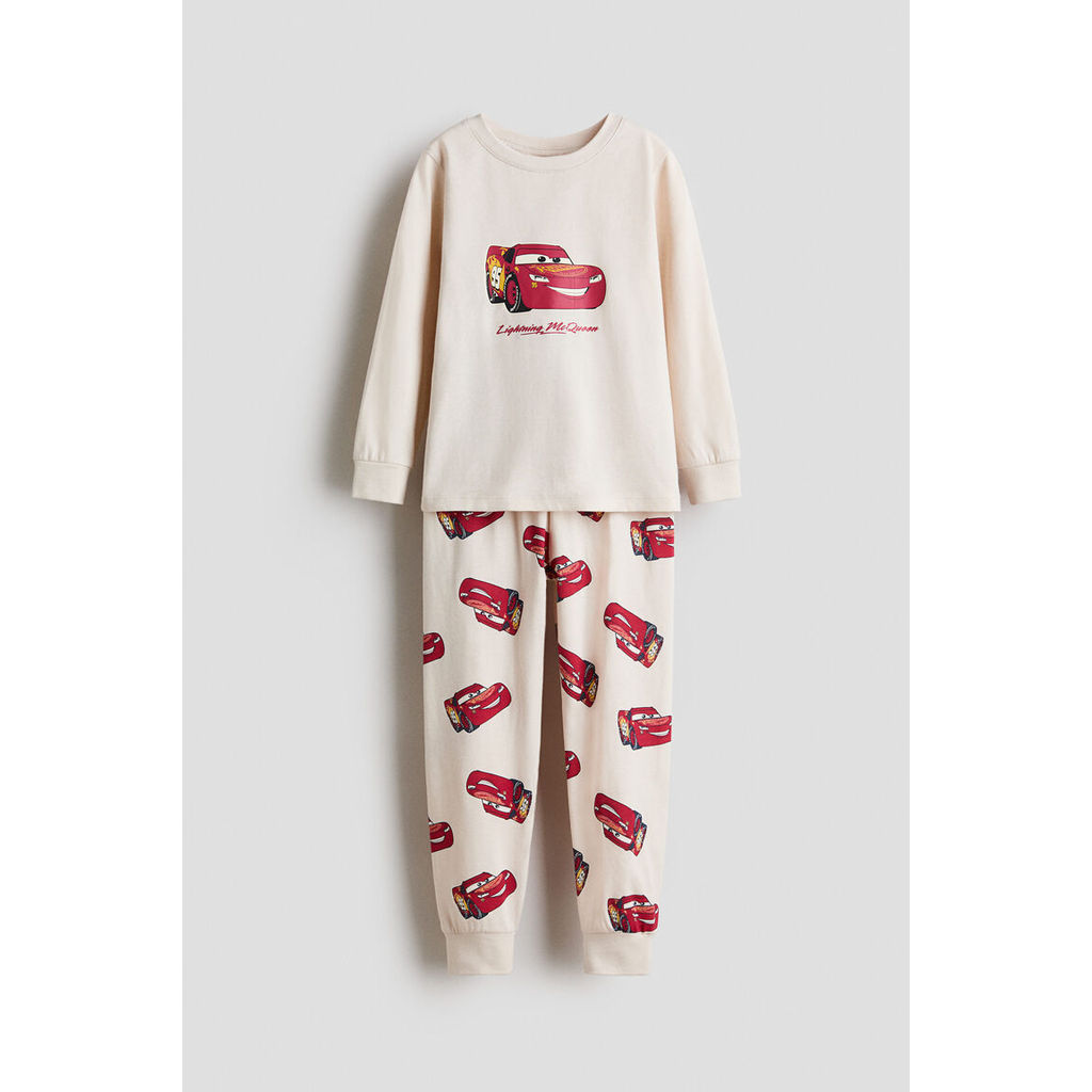 H&M(เอชแอนด์เอ็ม) ชุดนอนผ้ายืดคอตตอนพิมพ์ลาย Boys Printed cotton jersey pyjamas 1232761_13