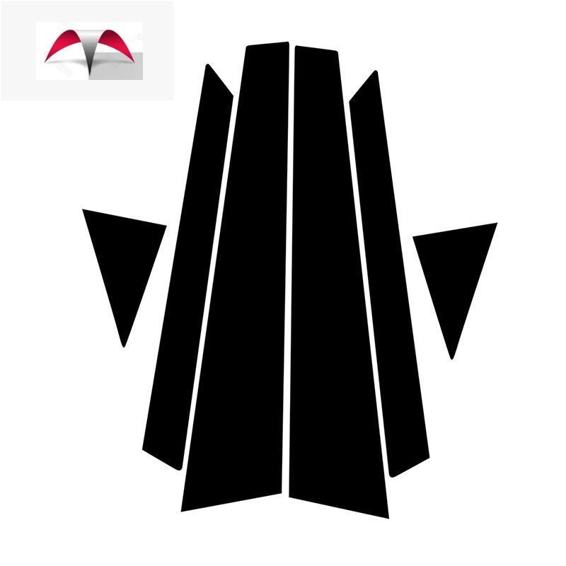 รถเสาหน้าต่างโพสต์ Trim BC คอลัมน์สติกเกอร์รูปลอกสําหรับ Audi A6 C5/4B 1997-2004 Fit C6/4F 2005-2011