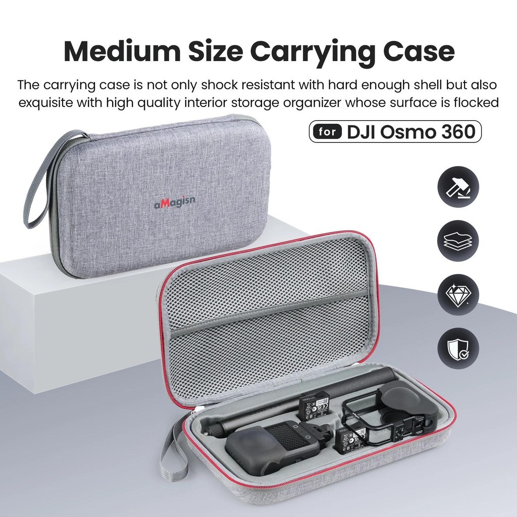 เหมาะสําหรับกระเป๋าเก็บกล้องพาโนรามา DJI OSMO 360 สําหรับอุปกรณ์เสริม DJI OSMO360 กระเป๋าใส่