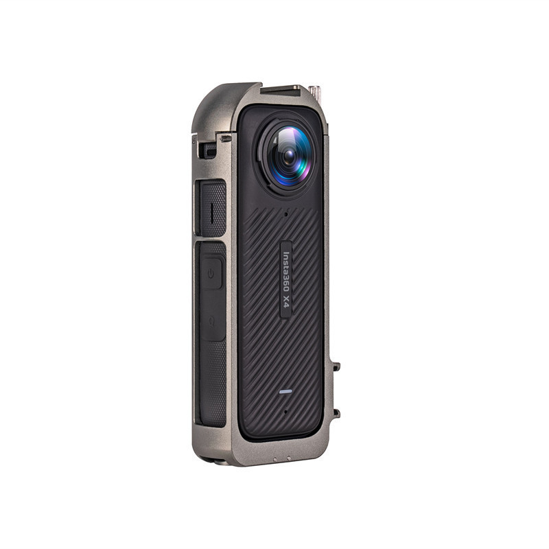 เคสกรอบโลหะ พร้อมที่เสียบแฟลช สําหรับกล้องแอคชั่น Insta360 X4 Insta 360 X4