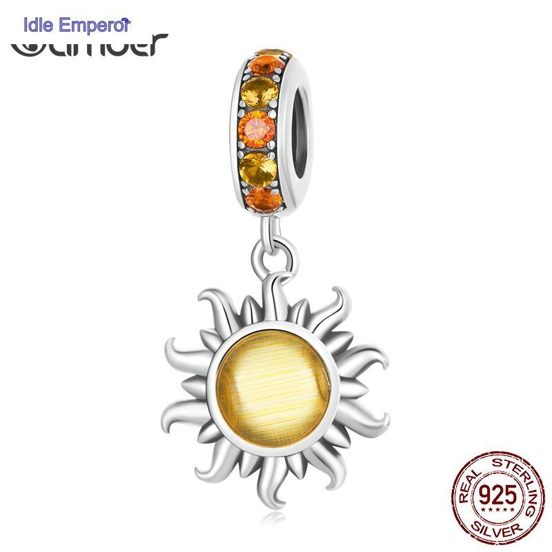 Bamoer จี้เงิน 925 รูปดวงอาทิตย์ เครื่องประดับ สําหรับสร้อยข้อมือ สร้อยคอ SCC2210