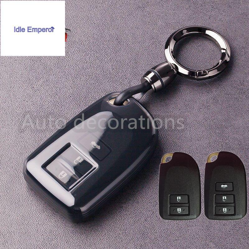 Toyota yaris prado vios ativ พวงกุญแจ Toyota เคสกุญแจรถโปร่งใส 2/3 ปุ่ม อุปกรณ์เสริมโตโยต้า