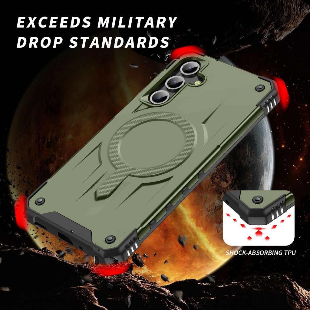 SAMSUNG ทหาร-เกรดแม่เหล็กกันกระแทกสําหรับSamsung Galaxy A54/A74/A93/A35/A55/A36/A56/A16/A17/A26/A15/