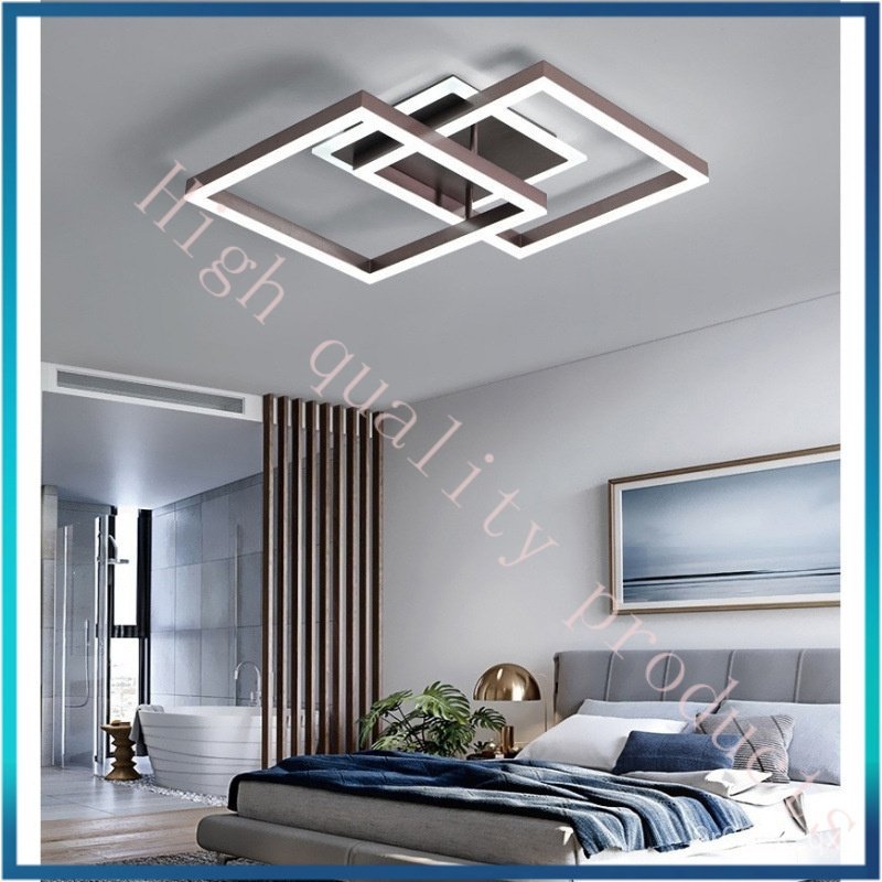 Lamps bedroom lamp square ceiling light led Nordic Creative Restaurant Light Modern Simple Living Ro