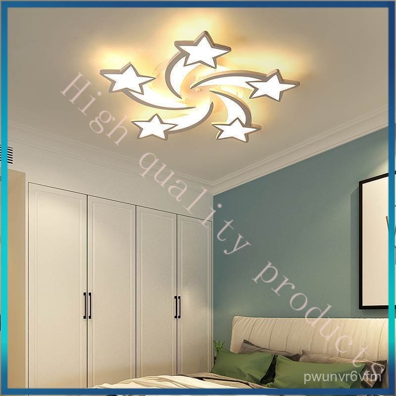 led Modern minimalist living room lamp Nordic Starry Sky Creative Warm Meteor Bedroom Ceiling Light 