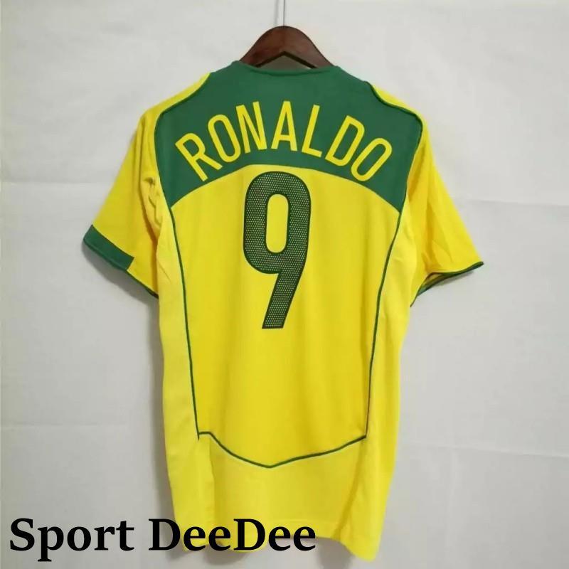 Sport DeeDee！เสื้อฟุตบอลบราซิล retro ปี 2004 ไซ즈 S-2XL