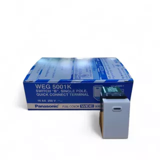 PANASONIC พานาโซนิค สวิตช์ทางเดียว WEG 5001K (1กล่อง/10ตัว)