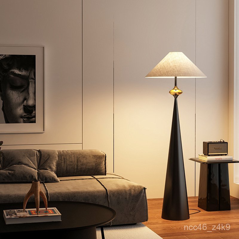 Wabi-Sabi Style Floor Lamp Zen New Chinese Japanese Retro Designer Minimalist Art Living Room Homestay Bedroom Bedside Z