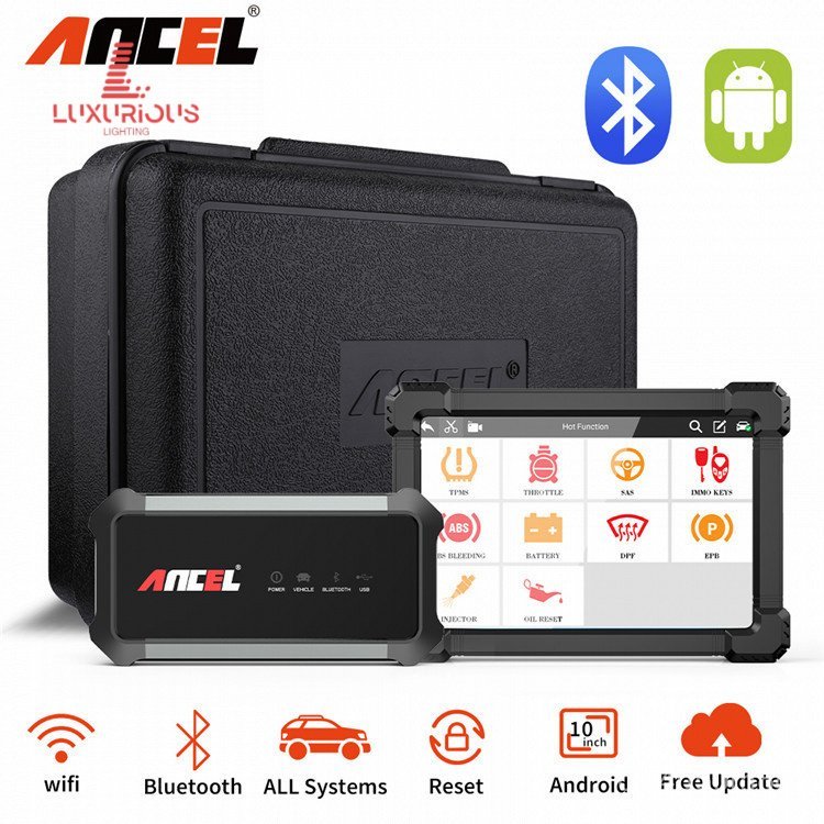 ANCEL X7ระบบสแกนเต็มรูปแบบสำหรับยานยนต์ บำรุงรักษาและซ่อมแซม สองปีของการอัปเดตฟรี หลายภาษา รุ่นต่างป