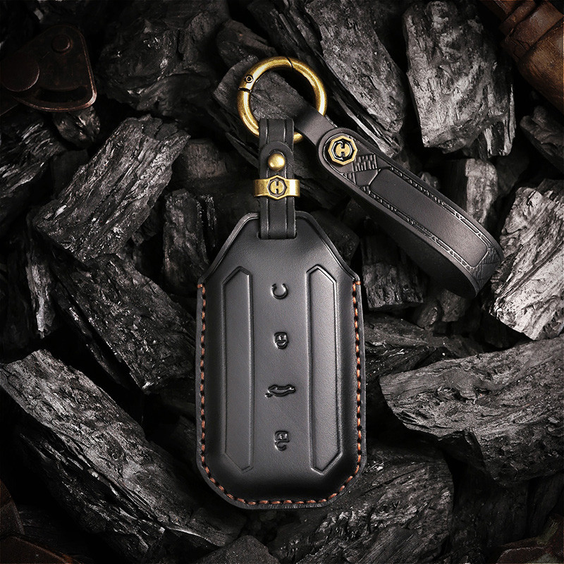 Cowhide หนังกุญแจรถสําหรับ chery jaecoo5 Jaecoo J5 Jaecoo 5 EV key Holder พวงกุญแจรถ Accesorios