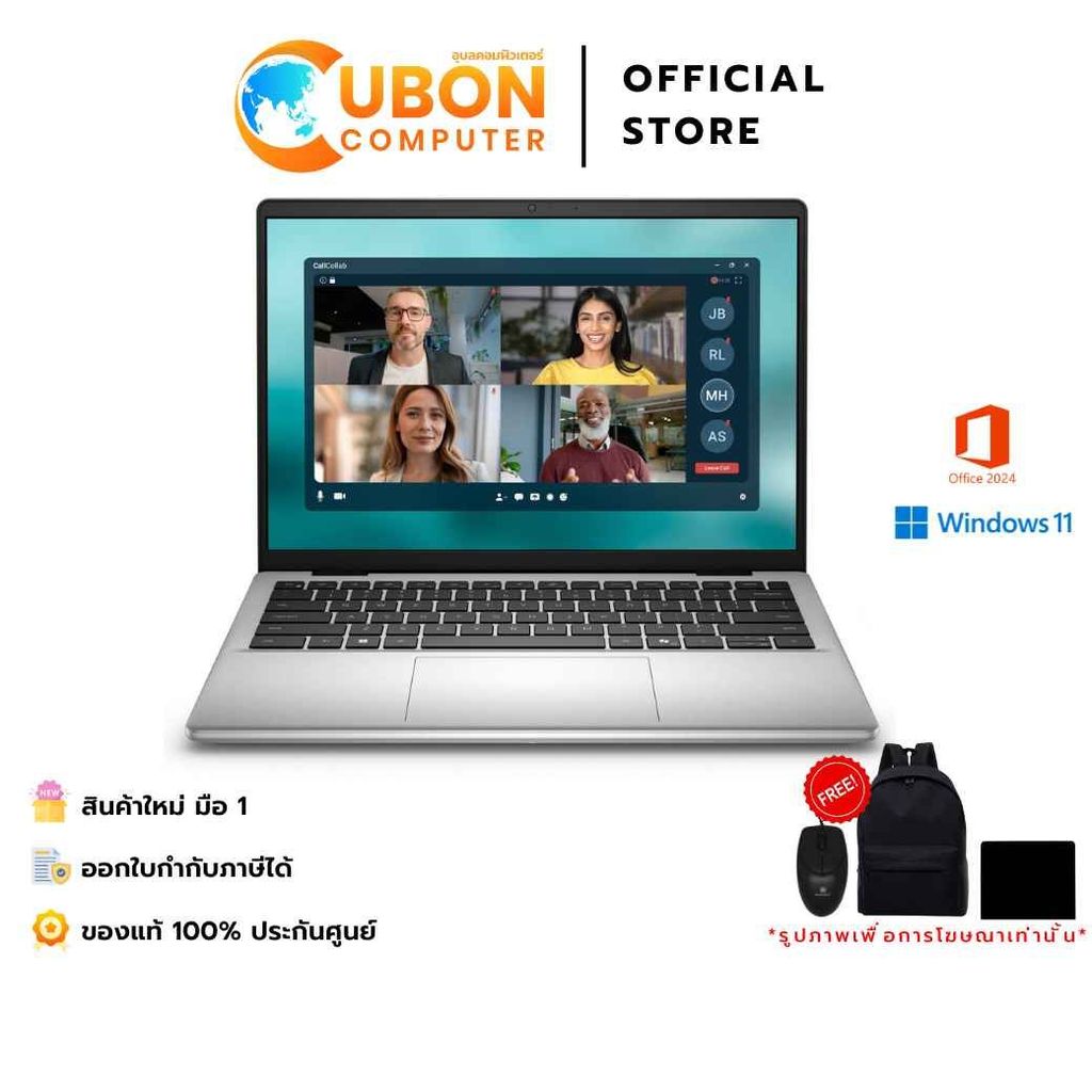 Dell 14 DC14250R7162 NOTEBOOK (โน้ตบุ๊ค) AMD Ryzen AI 7 350 / 16GB / 1TB / WIN 11 + OFF 2024 + OFF 3