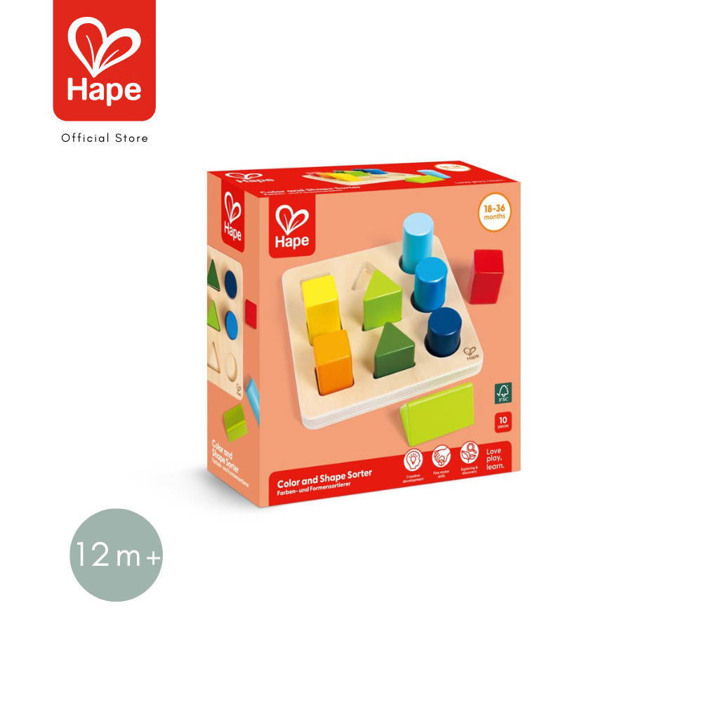 Hape - Color and Shape Sorter ตัวเรียงลำดับสีและรูปร่าง 12M+ รูปที่ 8