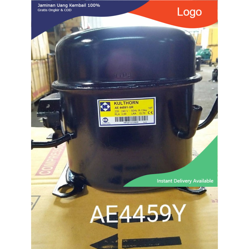 คอมตู้แช่มือสอง AE4459y  1/2แรง ใช้น้ำยา R134A ใช้ได้กับตู้แช่2-3บาน