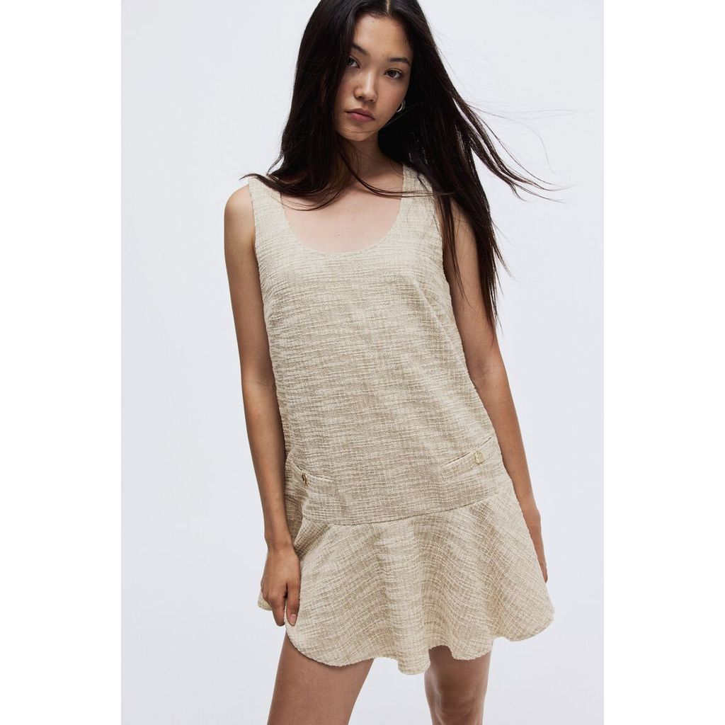 H&M(เอชแอนด์เอ็ม) เดรสผ้าทอแจ็กการ์ด Women Jacquard-weave dress 1304100_1