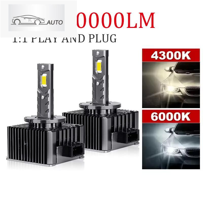 D2s LED ไฟหน้า HID D1S D2S D4S D5S D8S D1R D2R D3R Turbo LED 20000LM สองด้าน CSP ชิป 6000K 4300K 90W