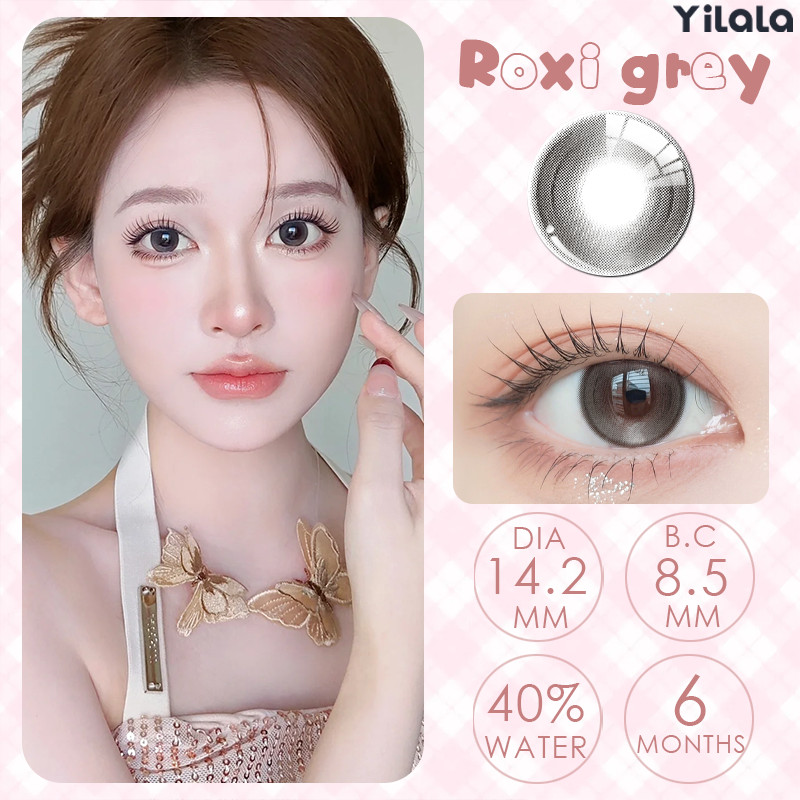 【24H Shipped】คอนแทคเลนส์ Olivia Brown /  /Gray / Black / Blue (Kitty Kawaii) ขนาดมินิ 🌷 ลายฮิต ขายดี