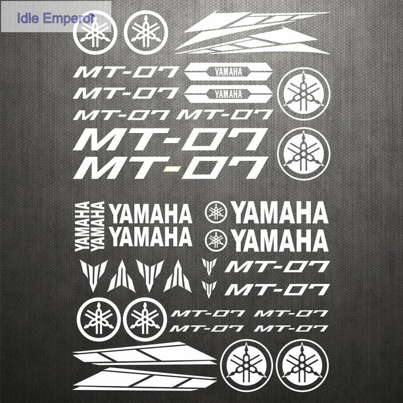 ไวนิล Yamaha MT07 สติ๊กเกอร์โลโก้สติ๊กเกอร์มอเตอร์ไซค์ หมวกกันน็อค WaterprooofReflective สติ๊กเกอร์