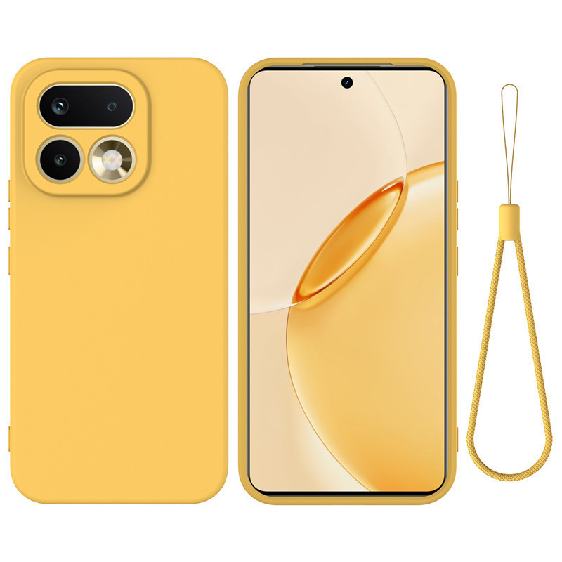 สําหรับRealme 16 Pro Plus, 16 ProกรณีELVEVซิลิคอนอ่อนกํามะหยี่ภายในDropproofเลนส์ป้องกันปกหลังพร้อมเชือกเส้นเล็ก