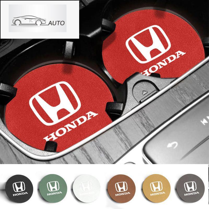 2 ชิ้นรถ Coaster ถ้วยน้ําอุปกรณ์เสริมอัตโนมัติสําหรับ Honda Civic Accord Fit CRV Jazz Odyssey Prelud