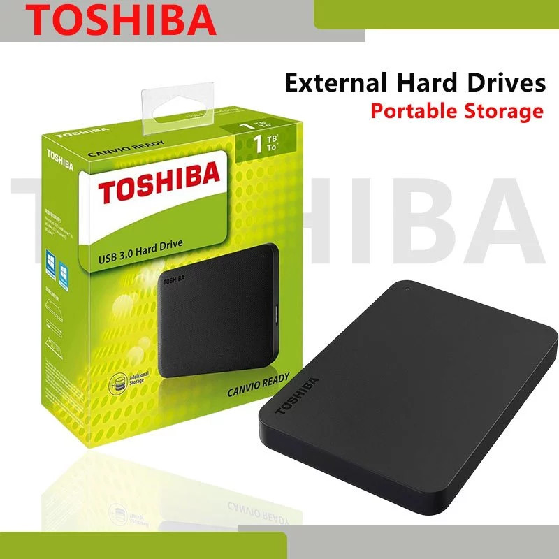 ฮาร์ดดิสก์ภายนอก USB 3.0 ความจุ 1TB/2TB Portable Hard Disk สำหรับ Windows และ Mac
