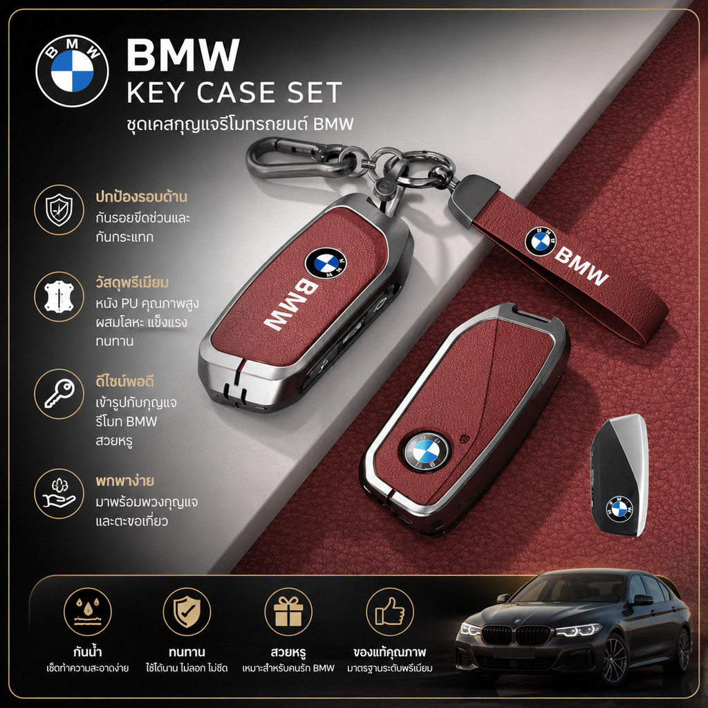 BMW 2024 x1 x5 x6 x7 i5 i7 xm ix 5 Series 7 Series พวงกุญแจ 5DHV