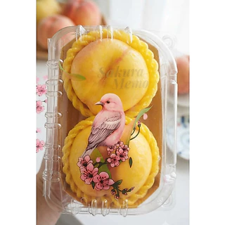 พีชโดนัททอง พีชแบนนำเข้า หอม หวาน ฉ่ำ สดใหม่ บรรจุกล่อง 2 ลูก